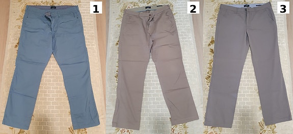 Miesten chino-housut, koko 36 – uudenveroiset kesähousut