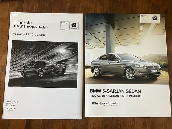 BMW 5-sarjan Sedan esite ja hinnasto