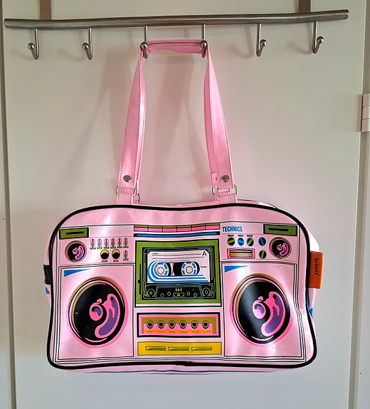 Retro laukku , Y2K , pinkki