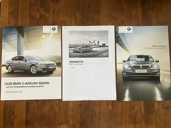 BMW 5-sarja esite- ja hinnastopaketti