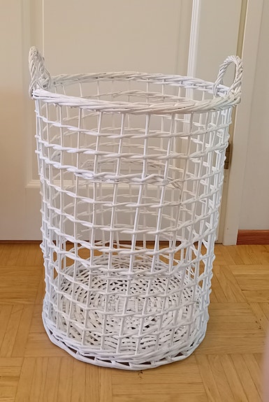 Valkoinen kori 50 cm
