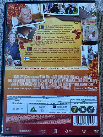 The Best Exotic Marigold Hotel, dvd