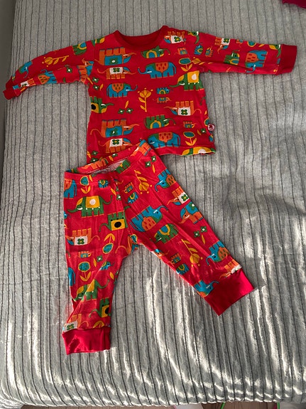 Reima / Tutta vauvan puuvillapyjama koko 74 kirjava unisex