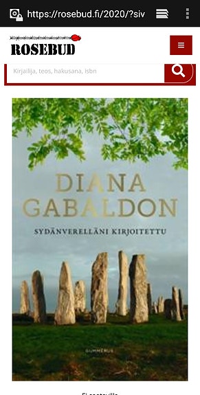 Diana Gabaldon: Sydänverelläni kirjoitettu