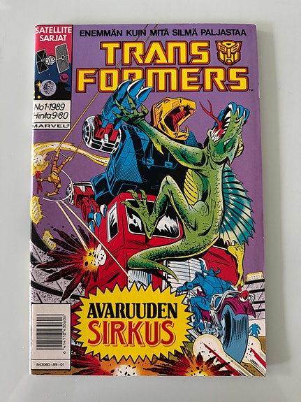 Uusi Transformers 1/1989 sarjakuva
