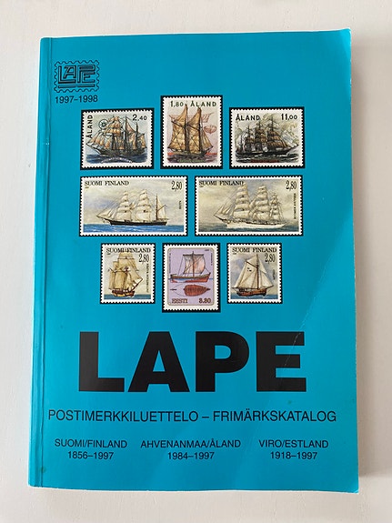 Lape postimerkkiluettelo Suomi Ahvenanmaa Viro 1856–1997