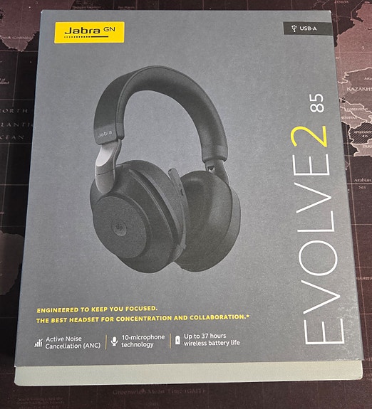 Uusi Jabra Evolve2 85 LINK380A MS -langaton headset