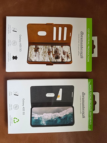 Samsung Galaxy A55 lompakkokuoret ruskea ja musta