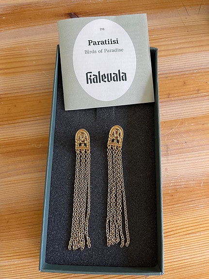 Uudenveroiset Kalevala Paratiisi korvakorut, pronssi