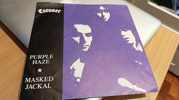 Coroner: Purple Haze / Masked Jackal 7" single / vinyyli
