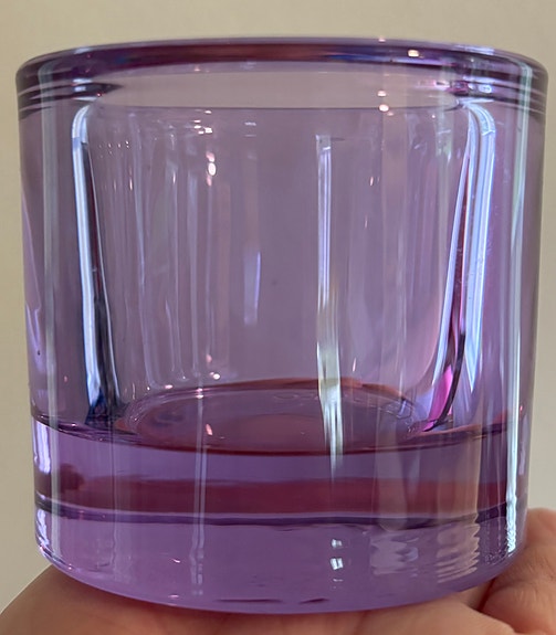 Iittala Marimekko Kivi vaalea lila kynttilälyhty