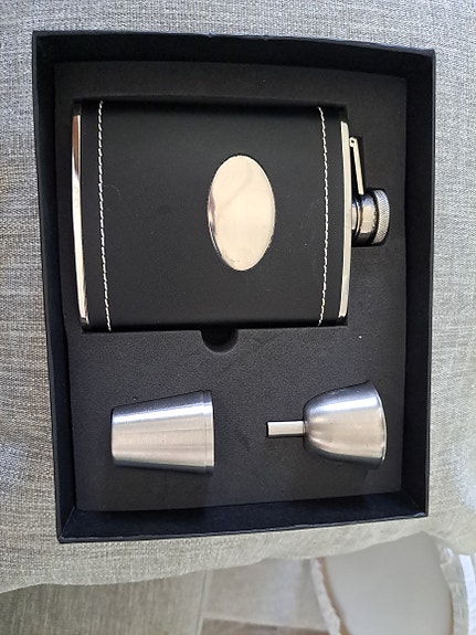 Taskumatti, ruostumatonta terästä (Stainless Steel), 6 oz / n. 177 ml