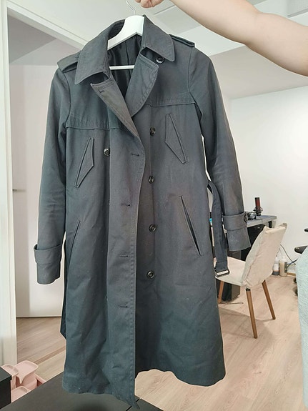 Filippa K Trench Coat, Musta, Koko M