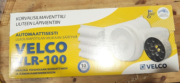 Velco vlr-100 korvausilmaventtiilit
