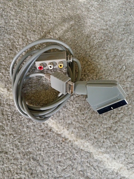 ps1 SCART–RCA-videokaapeli harmaa