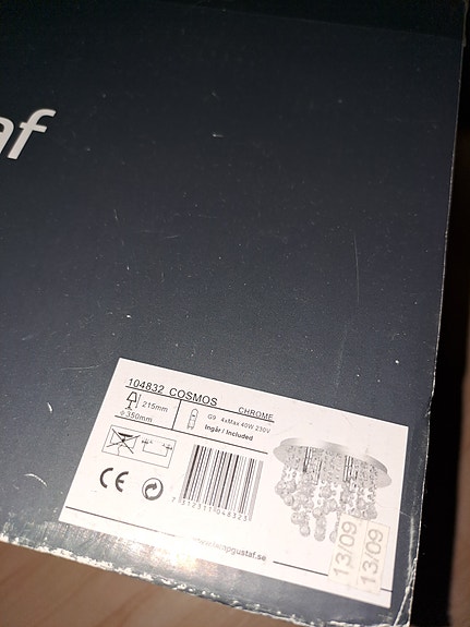 Lamp gustaf cosmos 2 kpl