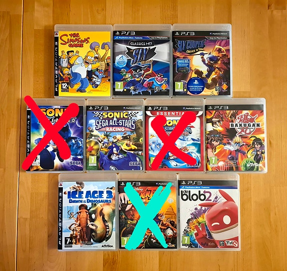 Sly, Sonic, Simpsons, DuckTales, ym. / PS3