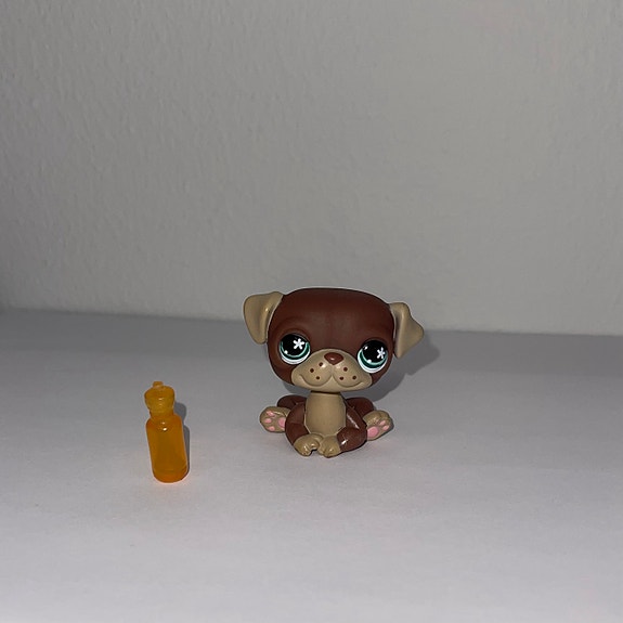 LPS #889 ruskea mopsi