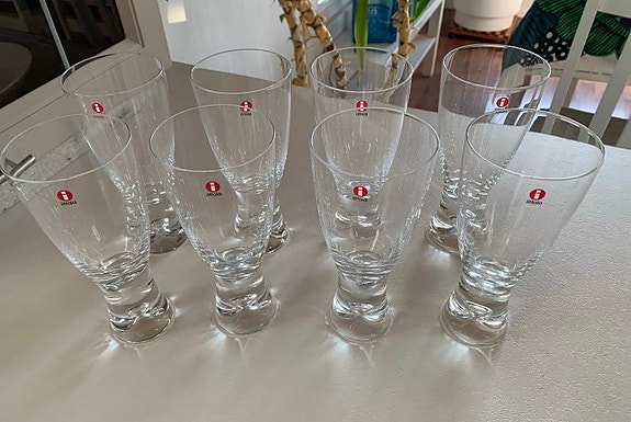 Iittala Tapio, kirkas lasi (8kpl)