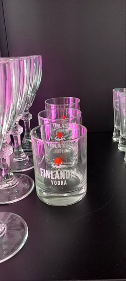 Finlandia vodka lasit 3kpl