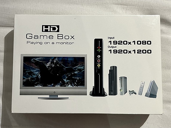 HD Game Box (uusi) - Playstation Xbox 360 Wii Gamecube Nintendo yPbPr VGA