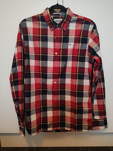 Hilfiger Denim ruudullinen kauluspaita koko S