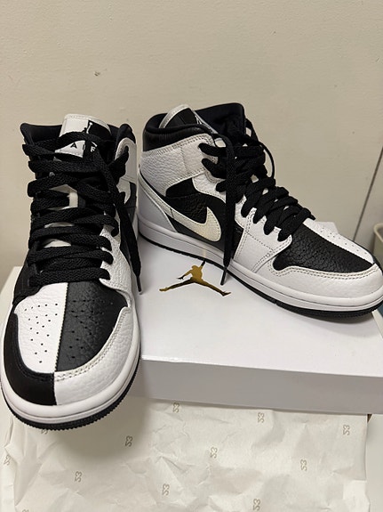 Nike Air Jordan 1 Mid SE Shoes "Split" White Black