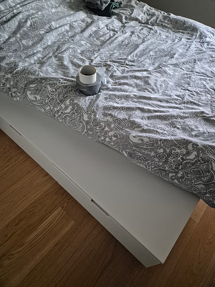 Bed frame with drawers