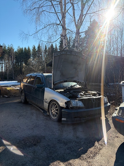 480tkm ajettu om605tbo s202 mercedes osiksi