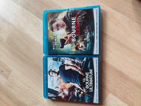 The Bourne Identity ja The Bourne Ultimatum bluray