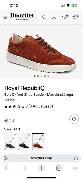 Royal RepubliQ mokkanahkaiset kengät, unisex,koko 38 – uudet