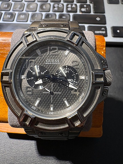 Guess Steel W0218G1 miesten rannekello musta