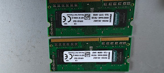 4gb Kingston DDR3 RAM-muisti kannettavalle