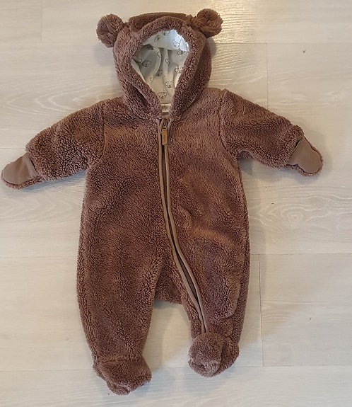 Ruskea H&M nalle-puku vauvalle (50)