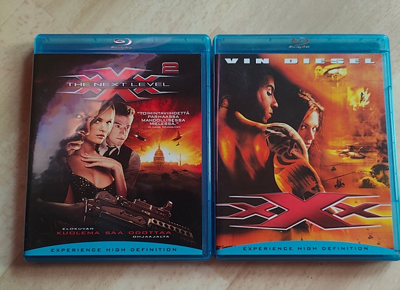 xXx ja xXx 2 The Next Level Blu-ray -elokuvat
