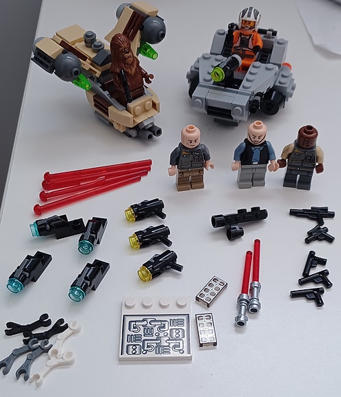 Lego star wars 2 pientä alusta yms