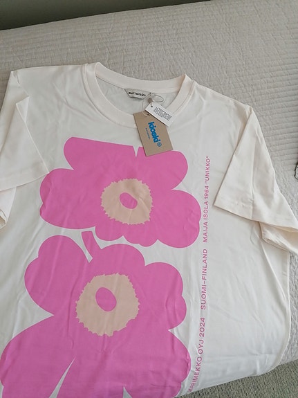 Marimekko Unikko pusero XL valkoinen