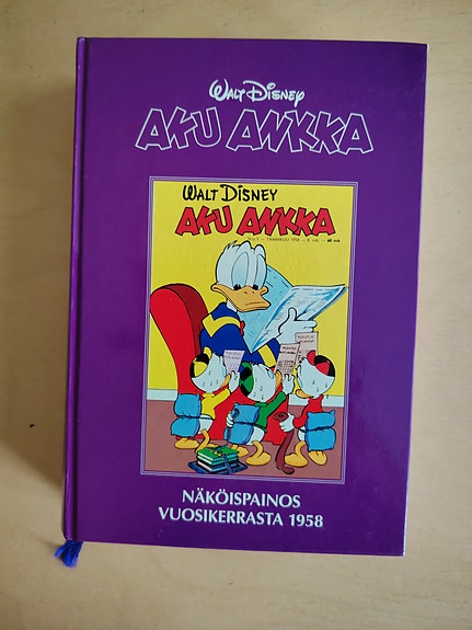 Aku Ankka, näköispainos vuosikerrasta 1958