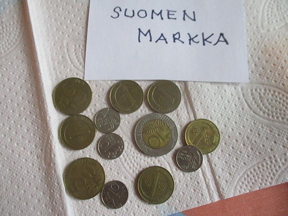 Suomen markan kolikkoja
