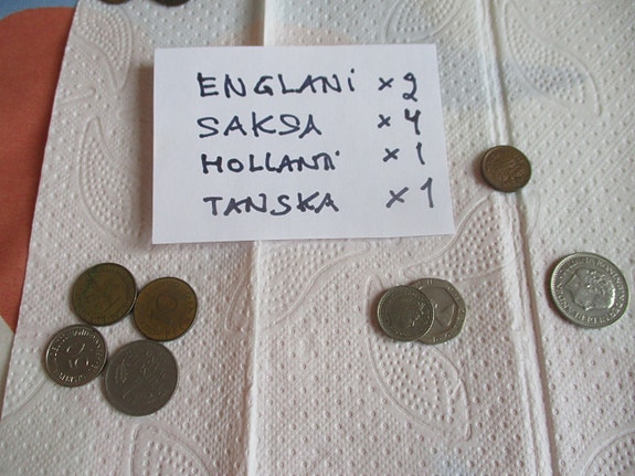 Euroopan kolikoita erä