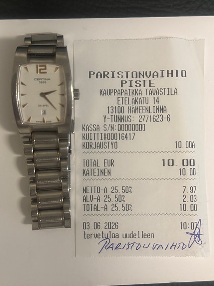 Certina rannekello teräs unisex