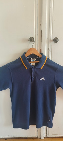 90s Vintage Adidas Long Sleeve Polo Shirt Navy Blue

Adidas