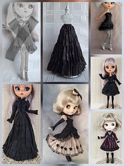 Pullip Obitsu Blythe nukelle mekkoja ja asuja
