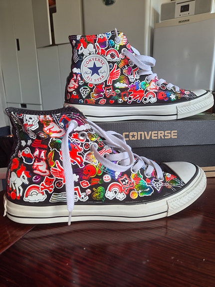 Converse All Star Black Neon My Little Pony Skull Hi – Koko 41