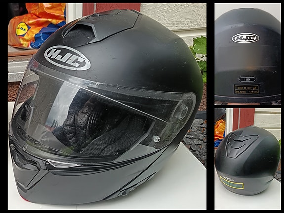 Moottoripyöräkypärä: HJC i90 (ECE R 22-05 / 2xl 62-63 / 1750g).