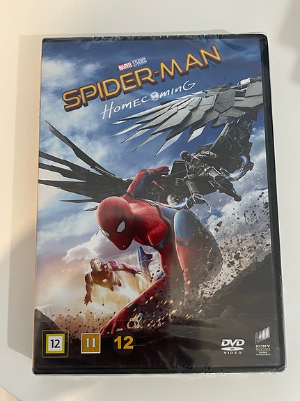 Spider-Man Homecoming DVD-elokuva, käyttämätön