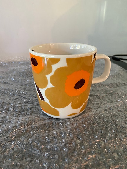 Marimekko Unikko muki keltainen