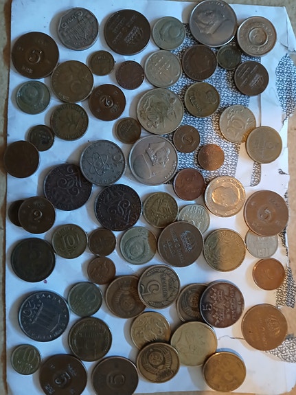 Vanhoja kolikoita noin 110kpl