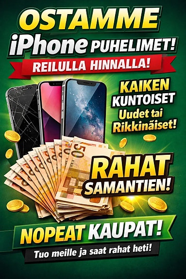 Ostetaan parhaalla hinnalla IPhone puhelimet