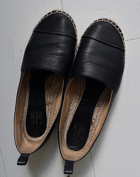 Billi bi mustat espadrillot kengät 38 39 nahka